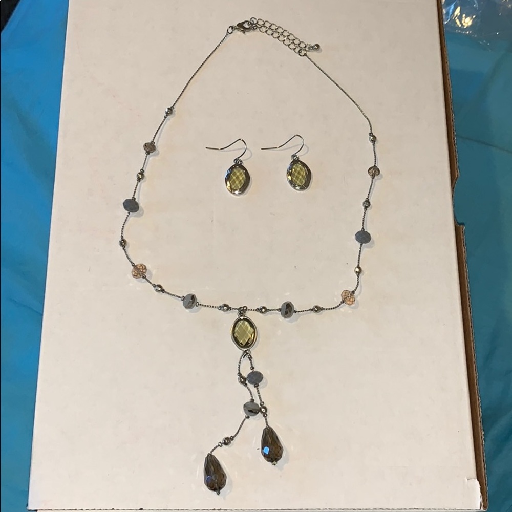 Necklace and Earrings Matching Set